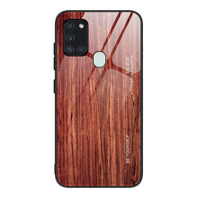 Load image into Gallery viewer, Wood Grain Tempered Glass + TPU Shockproof Case, For Samsung Galaxy A21s, For Samsung Galaxy A51, For Samsung Galaxy Note10+