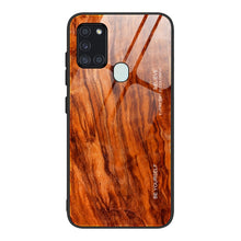 Load image into Gallery viewer, Wood Grain Tempered Glass + TPU Shockproof Case, For Samsung Galaxy A21s, For Samsung Galaxy A51, For Samsung Galaxy Note10+