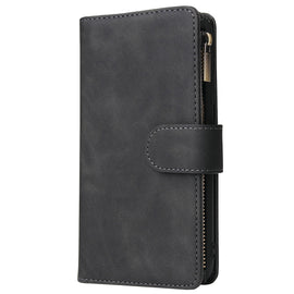 Multifunctional Retro Frosted Horizontal Flip Leather Case with Card Slot & Holder & Zipper Wallet & Photo Frame & Lanyard, For iPhone XR, For iPhone 11 Pro Max