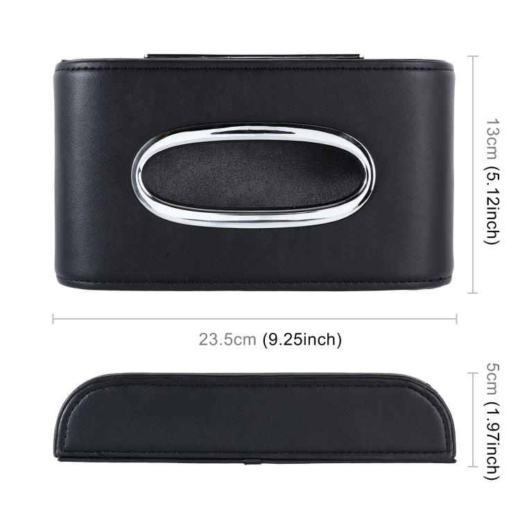 Universal Car Tissue Box with Temporary Parking Phone Number Card