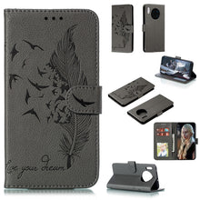 Load image into Gallery viewer, Feather Pattern Litchi Texture Horizontal Flip Leather Case with Holder &amp; Wallet &amp; Card Slots