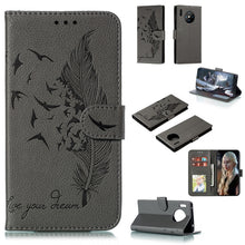 Load image into Gallery viewer, Feather Pattern Litchi Texture Horizontal Flip Leather Case with Holder &amp; Wallet &amp; Card Slots