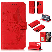 Load image into Gallery viewer, Feather Pattern Litchi Texture Horizontal Flip Leather Case with Holder &amp; Wallet &amp; Card Slots