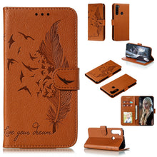 Load image into Gallery viewer, Feather Pattern Litchi Texture Horizontal Flip Leather Case with Holder &amp; Wallet &amp; Card Slots