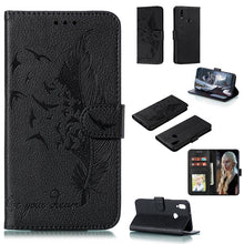 Load image into Gallery viewer, Feather Pattern Litchi Texture Horizontal Flip Leather Case with Holder &amp; Wallet &amp; Card Slots