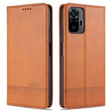 Load image into Gallery viewer, AZNS Magnetic Calf Texture Horizontal Flip Leather Case with Card Slots &amp; Holder &amp; Wallet, For Xiaomi Redmi Note 10 Pro, For Xiaomi Redmi Note 10 Pro Max, For Xiaomi Mi 10S, For vivo X60 Pro, For vivo Y72 5G, For vivo iQOO Z3