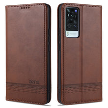 Load image into Gallery viewer, AZNS Magnetic Calf Texture Horizontal Flip Leather Case with Card Slots &amp; Holder &amp; Wallet, For Xiaomi Redmi Note 10 Pro, For Xiaomi Redmi Note 10 Pro Max, For Xiaomi Mi 10S, For vivo X60 Pro, For vivo Y72 5G, For vivo iQOO Z3