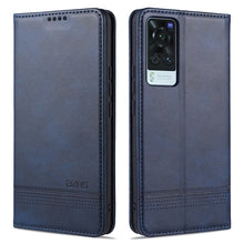 Load image into Gallery viewer, AZNS Magnetic Calf Texture Horizontal Flip Leather Case with Card Slots &amp; Holder &amp; Wallet, For Xiaomi Redmi Note 10 Pro, For Xiaomi Redmi Note 10 Pro Max, For Xiaomi Mi 10S, For vivo X60 Pro, For vivo Y72 5G, For vivo iQOO Z3