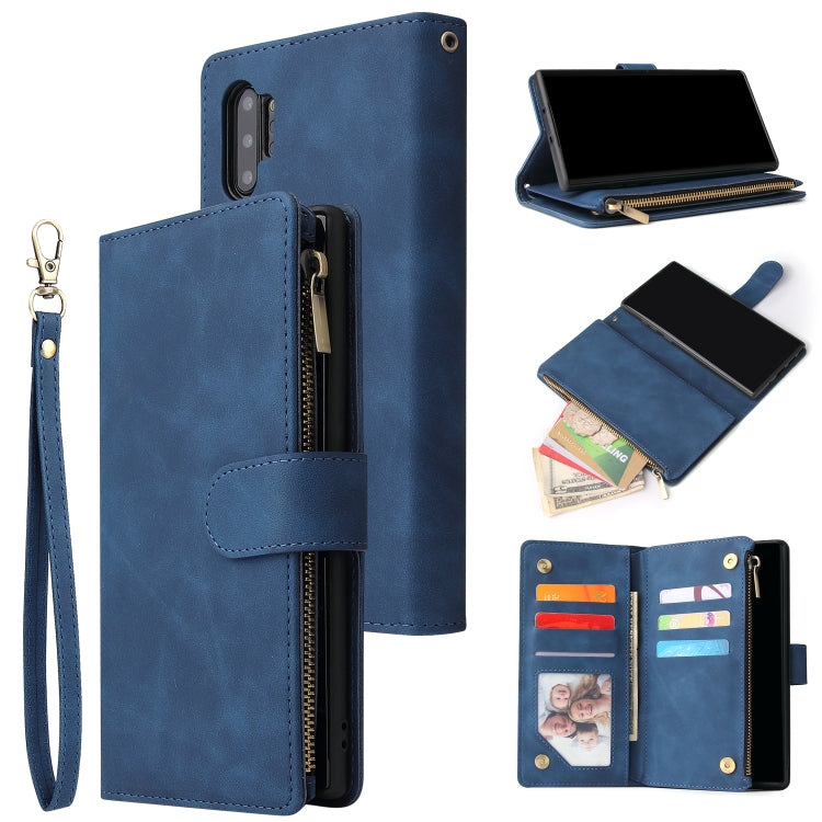 Multifunctional Retro Frosted Horizontal Flip Leather Case with Card Slot & Holder & Zipper Wallet & Photo Frame & Lanyard