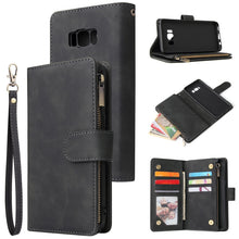 Load image into Gallery viewer, Multifunctional Retro Frosted Horizontal Flip Leather Case with Card Slot &amp; Holder &amp; Zipper Wallet &amp; Photo Frame &amp; Lanyard