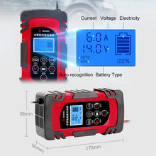Load image into Gallery viewer, DEMUDA DC-80 Car Battery Charger 12V/24V Intelligent Pulse Repair Type Lead-acid Battery, AU Plug, US Plug, EU Plug, JP Plug, UK Plug