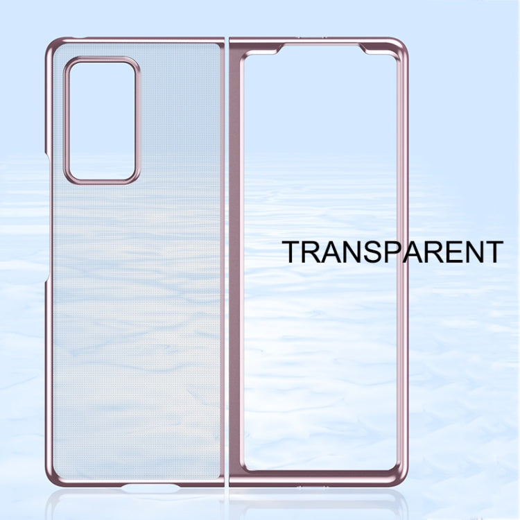 Ultra-thin Electroplated Transparent Folding Case, For Samsung Galaxy Z Fold2 5G