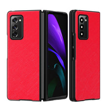 Load image into Gallery viewer, Leather Texture + PC Full Coverge Folding Case, For Samsung Galaxy Z Fold2 5G