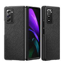 Load image into Gallery viewer, Leather Texture + PC Full Coverge Folding Case, For Samsung Galaxy Z Fold2 5G