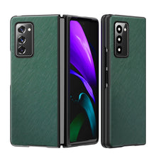 Load image into Gallery viewer, Leather Texture + PC Full Coverge Folding Case, For Samsung Galaxy Z Fold2 5G