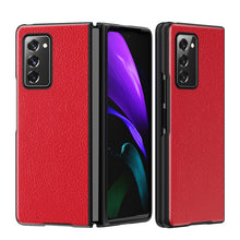 Load image into Gallery viewer, Leather Texture + PC Full Coverge Folding Case, For Samsung Galaxy Z Fold2 5G