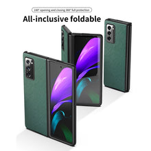 Load image into Gallery viewer, Leather Texture + PC Full Coverge Folding Case, For Samsung Galaxy Z Fold2 5G