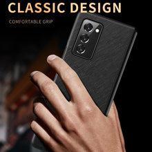 Load image into Gallery viewer, Leather Texture + PC Full Coverge Folding Case, For Samsung Galaxy Z Fold2 5G