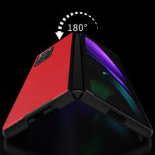 Load image into Gallery viewer, Leather Texture + PC Full Coverge Folding Case, For Samsung Galaxy Z Fold2 5G