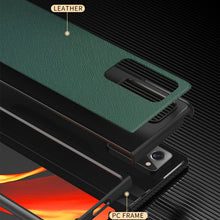 Load image into Gallery viewer, Leather Texture + PC Full Coverge Folding Case, For Samsung Galaxy Z Fold2 5G