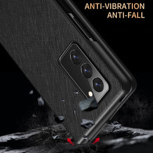 Load image into Gallery viewer, Leather Texture + PC Full Coverge Folding Case, For Samsung Galaxy Z Fold2 5G