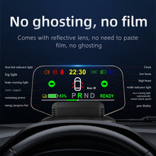 Load image into Gallery viewer, T1 5.1 inch Car HUD Head-up Display Overspeed Alarm / Remaining Battery Percentage Display for Tesla Model 3 / Y, T1  HUD
