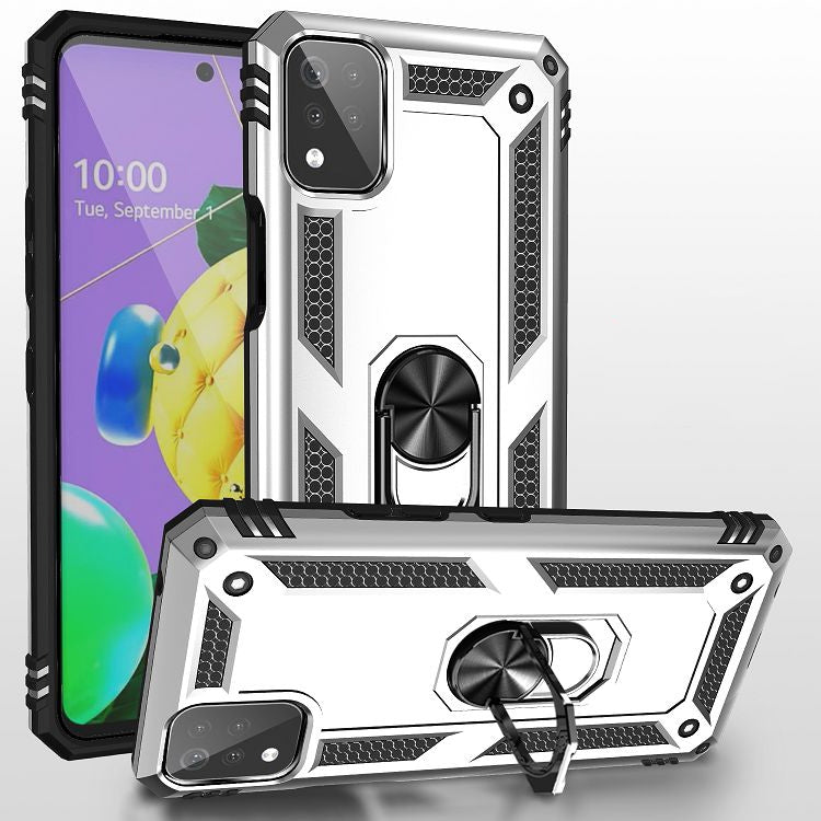Shockproof TPU + PC Protective Case with 360 Degree Rotating Holder, For Samsung Galaxy A02 / M02, For LG K53, For Motorola Moto G Play (2021), For Motorola Moto G Stylus (2021), For Xiaomi Mi 11, For Xiaomi Redmi Note 9