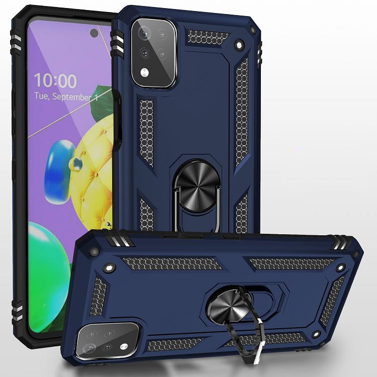 Shockproof TPU + PC Protective Case with 360 Degree Rotating Holder, For Samsung Galaxy A02 / M02, For LG K53, For Motorola Moto G Play (2021), For Motorola Moto G Stylus (2021), For Xiaomi Mi 11, For Xiaomi Redmi Note 9