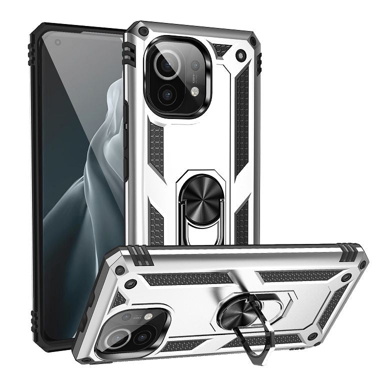 Shockproof TPU + PC Protective Case with 360 Degree Rotating Holder, For Samsung Galaxy A02 / M02, For LG K53, For Motorola Moto G Play (2021), For Motorola Moto G Stylus (2021), For Xiaomi Mi 11, For Xiaomi Redmi Note 9