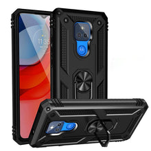 Load image into Gallery viewer, Shockproof TPU + PC Protective Case with 360 Degree Rotating Holder, For Samsung Galaxy A02 / M02, For LG K53, For Motorola Moto G Play (2021), For Motorola Moto G Stylus (2021), For Xiaomi Mi 11, For Xiaomi Redmi Note 9