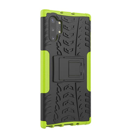Tire Texture TPU + PC Shockproof Case with Holder, For Galaxy Note 10 Plus