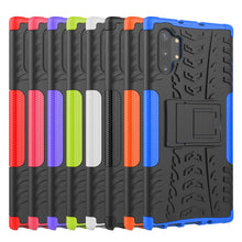 Load image into Gallery viewer, Tire Texture TPU + PC Shockproof Case with Holder, For Galaxy Note 10 Plus