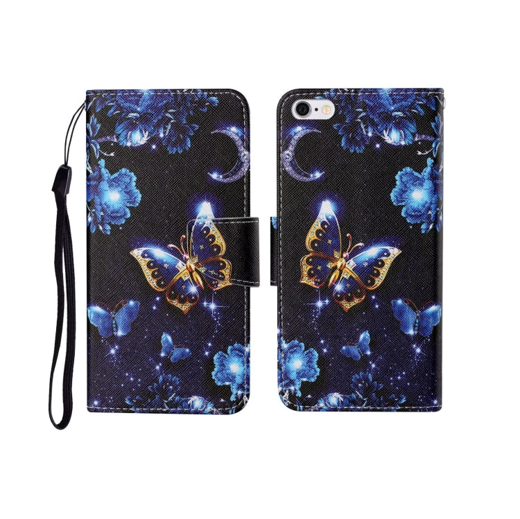 Painted Pattern Horizontal Flip Leathe Case, For iPhone 6, For iPhone 6 Plus, For iPhone 7 Plus