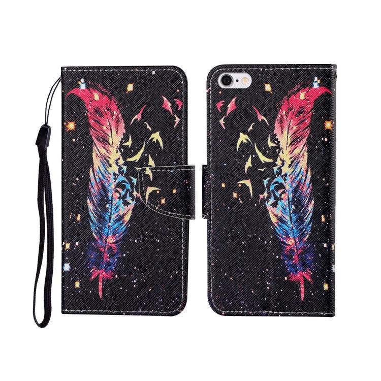 Painted Pattern Horizontal Flip Leathe Case, For iPhone 6, For iPhone 6 Plus, For iPhone 7 Plus