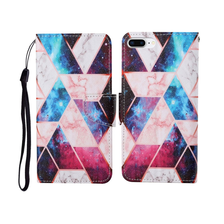Painted Pattern Horizontal Flip Leathe Case, For iPhone 6, For iPhone 6 Plus, For iPhone 7 Plus