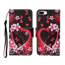 Load image into Gallery viewer, Painted Pattern Horizontal Flip Leathe Case, For iPhone 6, For iPhone 6 Plus, For iPhone 7 Plus