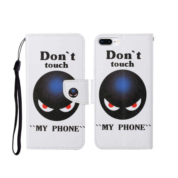 Painted Pattern Horizontal Flip Leathe Case, For iPhone 6, For iPhone 6 Plus, For iPhone 7 Plus