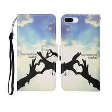 Load image into Gallery viewer, Painted Pattern Horizontal Flip Leathe Case, For iPhone 6, For iPhone 6 Plus, For iPhone 7 Plus