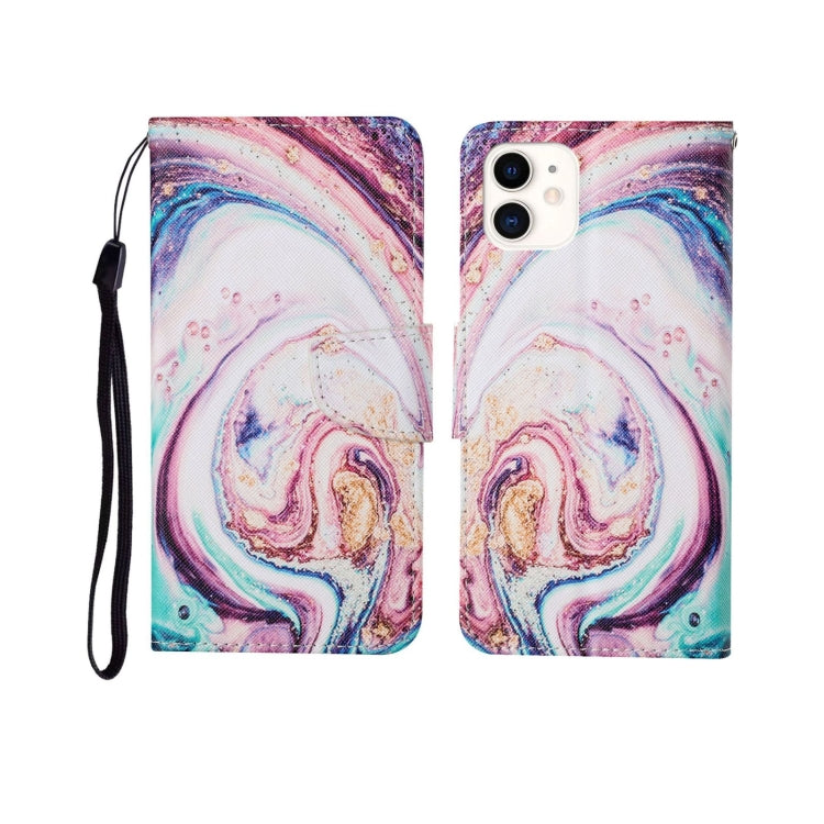 Painted Pattern Horizontal Flip Leathe Case, For iPhone 11, For iPhone 11 Pro, For iPhone 11 Pro Max