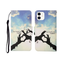 Load image into Gallery viewer, Painted Pattern Horizontal Flip Leathe Case, For iPhone 11, For iPhone 11 Pro, For iPhone 11 Pro Max