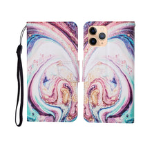 Load image into Gallery viewer, Painted Pattern Horizontal Flip Leathe Case, For iPhone 11, For iPhone 11 Pro, For iPhone 11 Pro Max
