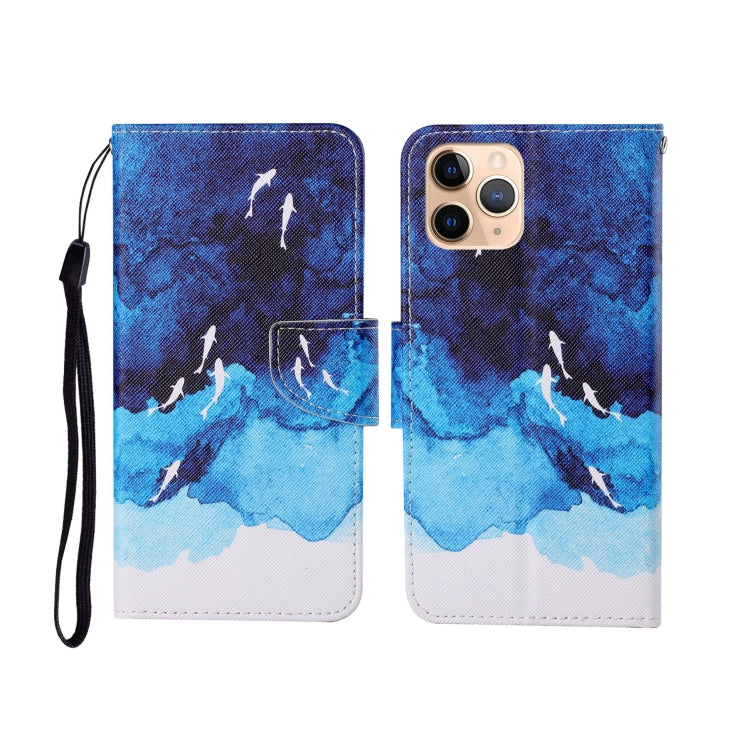 Painted Pattern Horizontal Flip Leathe Case, For iPhone 11, For iPhone 11 Pro, For iPhone 11 Pro Max