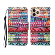 Load image into Gallery viewer, Painted Pattern Horizontal Flip Leathe Case, For iPhone 11, For iPhone 11 Pro, For iPhone 11 Pro Max