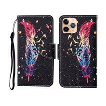 Load image into Gallery viewer, Painted Pattern Horizontal Flip Leathe Case, For iPhone 11, For iPhone 11 Pro, For iPhone 11 Pro Max