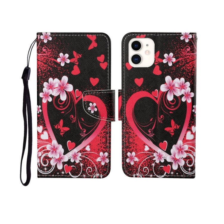 Painted Pattern Horizontal Flip Leathe Case, For iPhone 12 mini, For iPhone 12/12 Pro, For iPhone 12 Pro Max