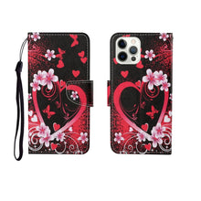 Load image into Gallery viewer, Painted Pattern Horizontal Flip Leathe Case, For iPhone 12 mini, For iPhone 12/12 Pro, For iPhone 12 Pro Max