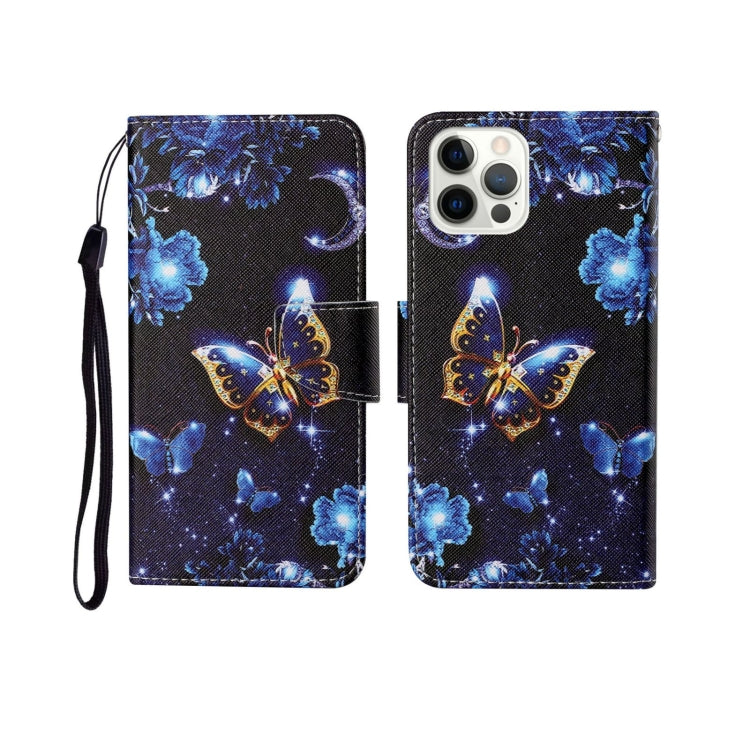 Painted Pattern Horizontal Flip Leathe Case, For iPhone 12 mini, For iPhone 12/12 Pro, For iPhone 12 Pro Max