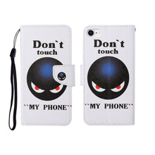 Load image into Gallery viewer, Painted Pattern Horizontal Flip Leathe Case, For iPhone SE (2020)/ 7 /8, For iPhone X, For iPhone XR