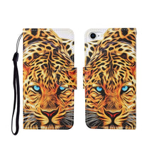 Load image into Gallery viewer, Painted Pattern Horizontal Flip Leathe Case, For iPhone SE (2020)/ 7 /8, For iPhone X, For iPhone XR