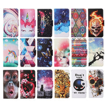 Load image into Gallery viewer, Painted Pattern Horizontal Flip Leathe Case, For iPhone SE (2020)/ 7 /8, For iPhone X, For iPhone XR